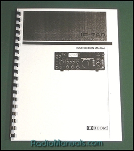 Icom IC-740 Instruction Manual - Click Image to Close